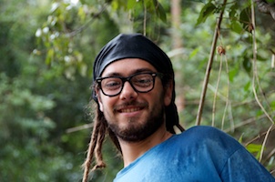 Giovanni, finding a view through the rain drops