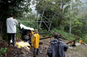 Standing another luxury tent - in the rain, again - 2013-05-11 at 09-51-14