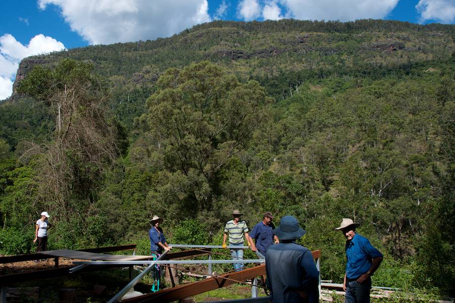 building-Nightfall-camp-views-to-Lamington-national-park-queensland